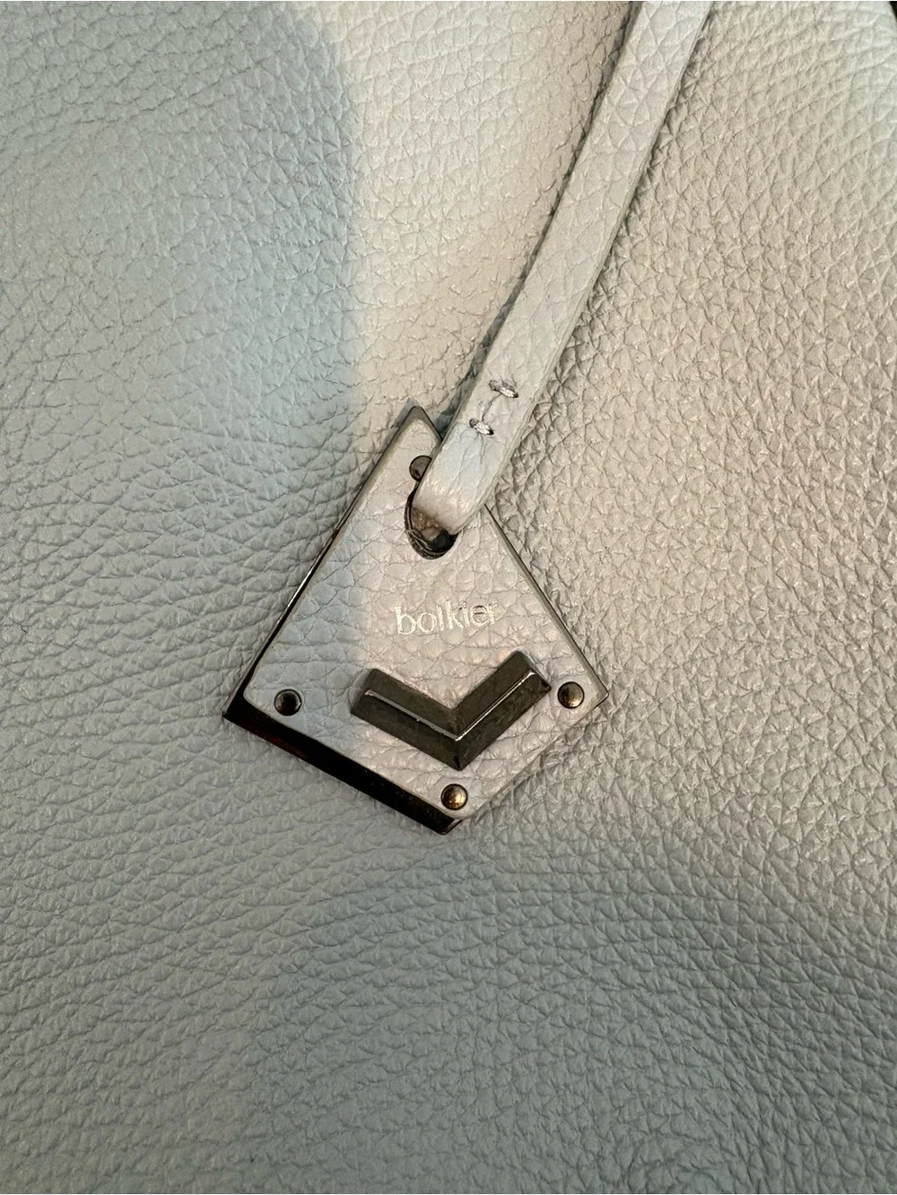 Botkier Grey/blue Pebbled Leather Hobo Shoulder Bag